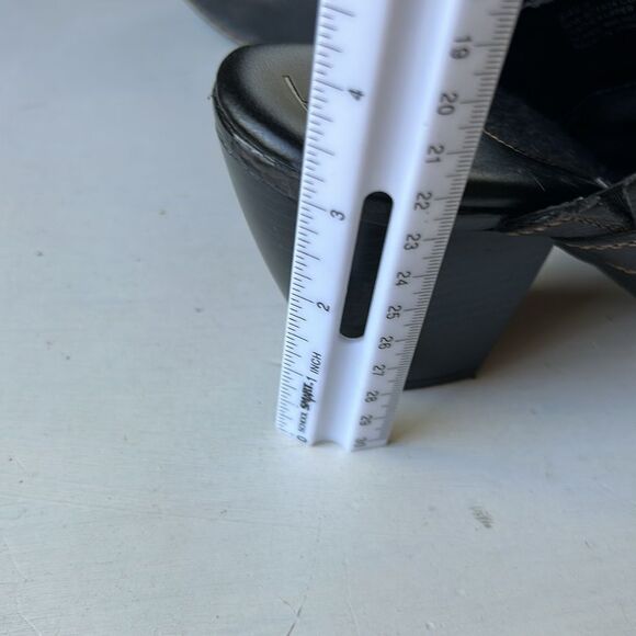 Born B.O.C Pebble Black Genuine Leather Women's Heel Slip On Mules Size 9 - Picture 10 of 12